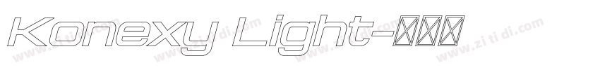Konexy Light字体转换